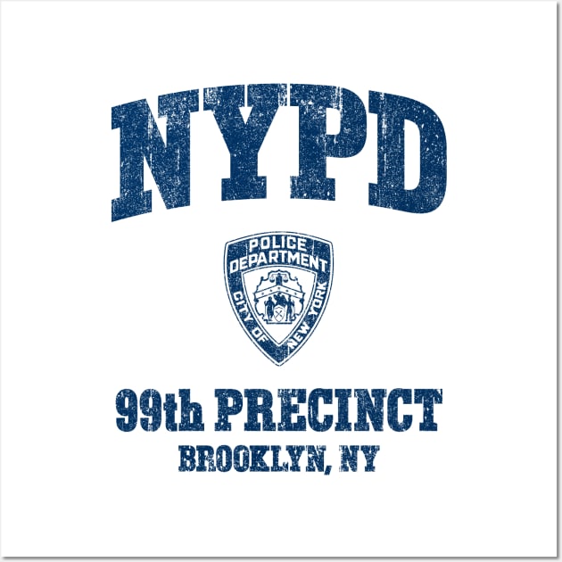 99th Precinct - Brooklyn NY (Variant) Wall Art by huckblade